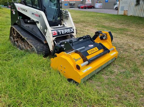 flail mulcher skid steer|skid steer flail attachments.